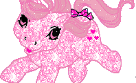 Pink sparkly pony