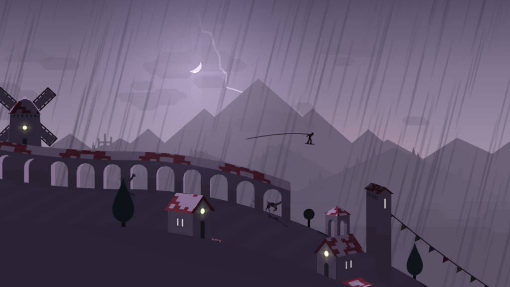 Rainy in Alto's Adventure